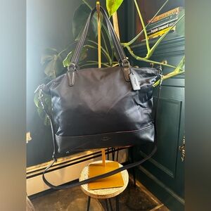 Coach Nylon Satchel Navy color